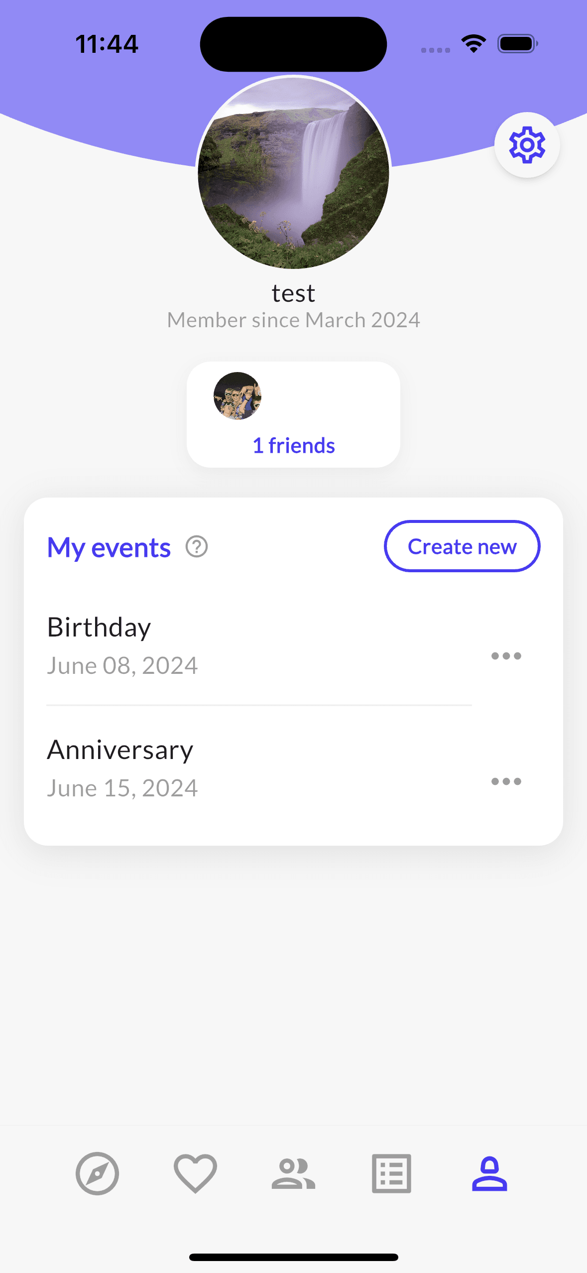 Gifty Events Feature
